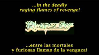 Rhapsody  Flames of Revenge Lyrics amp Sub Esp [upl. by Jevon]