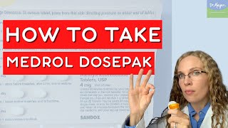 How to Take a Medrol Dosepak or 6 Day Pack of Prednisone 💊 [upl. by Toland]