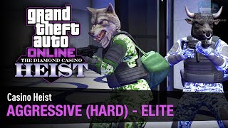 GTA Online Casino Heist quotAggressivequot 2Players Elite amp Smash amp Grab in Hard Mode [upl. by Etnaik]