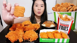 KFC Beyond Fried Chicken PlantBased Chicken Nuggets Fries amp Extra Crispy Chicken  Mukbang Asmr [upl. by Illak816]