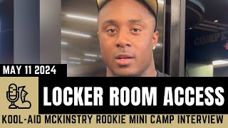 KoolAid McKinstry post practice interview Saints mini rookie camp [upl. by Marti301]