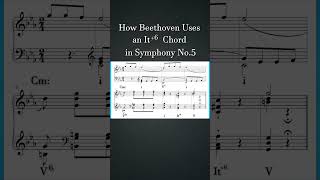 How Beethoven Uses an It6 Chord in Symphony No5  How Composers Use Series musictheory [upl. by Annasiul]