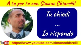 A tu per tu con Simone Chiarelli  Tu chiedi… Io rispondo 12112023 [upl. by Awjan176]