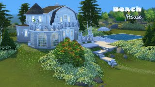 Beach House  No CC  Speed Build  The Sims 4 [upl. by Diantha793]