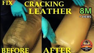 FIX CRACKING LEATHER  LEATHER REPAIR VIDEO [upl. by Orme313]