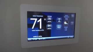 Lennox WiFi Enabled Thermostat with a Color Touch Screen Introduction and Review [upl. by Seidler]