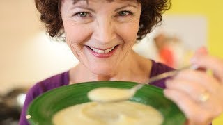 Leek Parsnip and Apple Soup with Mairlyn Smith [upl. by Ahseirej]