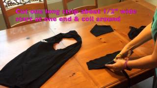 How to Cut TShirt into Racer Back Tank Top [upl. by Etnwahs]