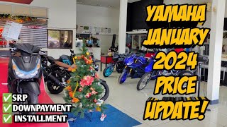 January 2024 Yamaha Motorcycle Updated Price All Units Downpayment Cash Installment Langga Gail [upl. by Silvers]