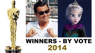 Oscars 2014 Winners  Frozen 12 Years a Slave Leonardo DiCaprio Lupita Nyongo [upl. by Aileve]