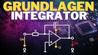 Invertierender Integrator einfach erklärt mit Herleitung  Grundlagen Operationsverstärker OPV10 [upl. by Plante]