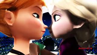 MMD  Frozen Good Night Kiss  Elsanna Simmer Elsa [upl. by Onirefez266]