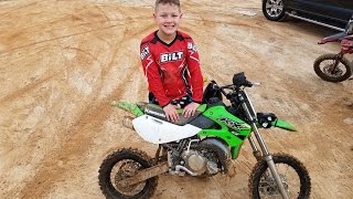 Find a place to ride kids new dirt bike Secret trails for dirt bikes [upl. by Atteuqal]