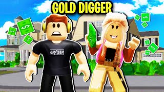 Gold Digger Has A Crush On Me In Roblox Brookhaven 💖🤑 [upl. by Acinna]