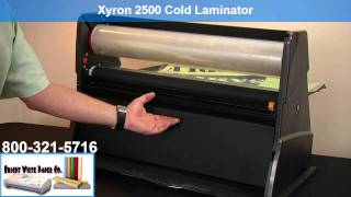 DemoXyron 2500 Cold Laminator benefits aka CoolLam ProFInish Variquest 2510 [upl. by Dnanidref]