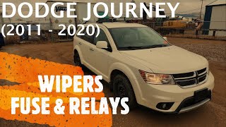 Dodge Journey  FRONT WINDSHIELD WIPERS FUSE AND RELAY LOCATION 2011  2020 [upl. by Goldfarb53]