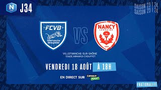 J34  FC Villefranche B – AS Nancy Lorraine 21 [upl. by Valdes]