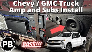 2019  2024 Chevy  GMC Truck Amp and Subs Install [upl. by Ginnie]