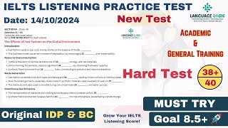 IELTS LISTENING PRACTICE TEST 2024 WITH ANSWERS  14102024 [upl. by Sidney]