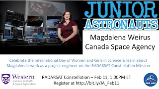 Career at CSA and Junior Astronauts  Magdalena Wierus [upl. by Aeslek430]