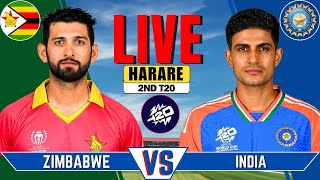 IND vs ZIM Live Match  Live Score amp Commentary  INDIA vs ZIMBABWE 2nd T20 Match Live [upl. by Ibocaj]