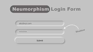 Neumorphism Form  only CSS [upl. by Lah]