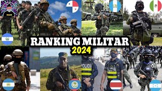 RANKING MILITAR de Centroamérica y México  2024 [upl. by Maxwell]