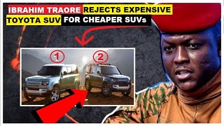 IBRAHIM TRAORE UNVEILS NEW PRESIDENTIAL CONVOY CONSISTS OF 2 CHEAPEST SUV VEHICLES NOT LANDCRUISER [upl. by Ahto]