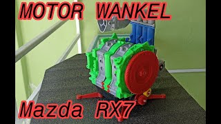 Motor Wankel Mazda RX7  Impresión 3D [upl. by Clere]