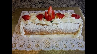 Brazo de Reina con Crema y Fresas [upl. by Anatollo307]