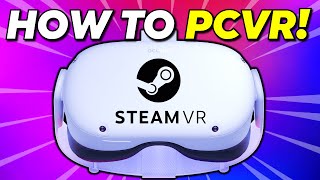 How to Play PCVR on Quest 2 Airlink Virtual Desktop amp Oculus link 2023 [upl. by Ailla944]