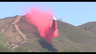 California battles fires with quotfire planequot [upl. by Johannessen795]