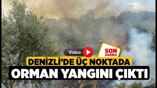 Denizli’de üç noktada orman yangını çıktı  Denizli Haberleri  HABERDENİZLİCOM [upl. by Giorgia]