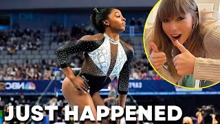 Simone Biles NEW ANNOUNCEMENT About Her Taylor Swift Floor With The Triple Double [upl. by Larrie]