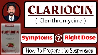 Clarioncin suspension  How To prepare Clarithromycine  Symptoms  Right Dose  Urdu  DrAHMandal [upl. by Eidderf]