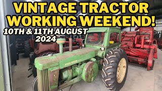 TYNE VALLEY VINTAGE AND CLASSIC TRACTOR WORKING WEEKEND 10th amp 11th August [upl. by Llerdnod]