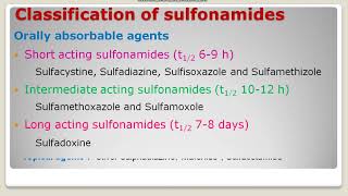 L12 Classification of Sulfonamides And cotrimoxazole in pharmacology Hindi [upl. by Medrek560]