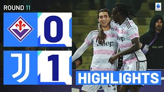 FIORENTINAJUVENTUS 01  HIGHLIGHTS  Miretti seals 4th win for the Bianconeri  Serie A 202324 [upl. by Eeram348]