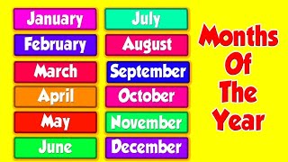 Months of the Year Song  Song for Kids  The Singing Walrus [upl. by Ahsienod152]