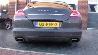 PORSCHE PANAMERA 36 Edelstahl Sportauspuff Maßgeschneidert wwwauspuffpunktde [upl. by Spitzer766]