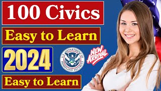 US Citizenship Interview 2024  Naturalization Interview 100 Civics Question  Practice 100 Civics [upl. by Hanauq]