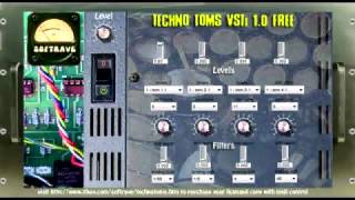 Techno Toms VSTi Free 10 by Softrave audio demo [upl. by Gruber296]