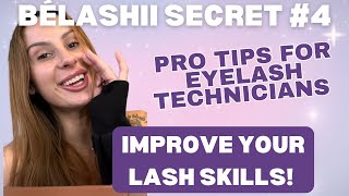 BéLashii Secret 4  Improve your eyelash extension technique by always starting in the corners [upl. by Ocsirf]