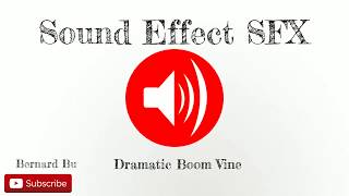 Dramatic Boom Vine  Sound Effect SFX Full HD [upl. by Beare]