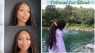 Distressed Locs Tutorial [upl. by Atineg]