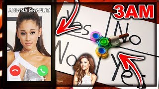 DO NOT PLAY CHARLIE CHARLIE FIDGET SPINNER WHEN CALLING ARIANA GRANDE AT 3AM SHE CAME TO MY HOUSE [upl. by Yahsat559]