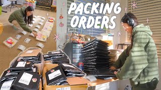 ✨ Packing 500 Orders for my Small Business 📦 [upl. by Idnat]