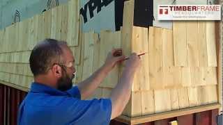 How to Install Cedar Shingles with a Weaved Corner [upl. by Ahselyt37]