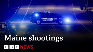 Maine shootings Hundreds of US police search for gunman as 16 feared dead  BBC News [upl. by Ardelis]