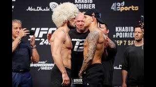 UFC 242 WeighIns Khabib Nurmagomedov vs Dustin Poirier Staredown  MMA Fighting [upl. by Weiser]